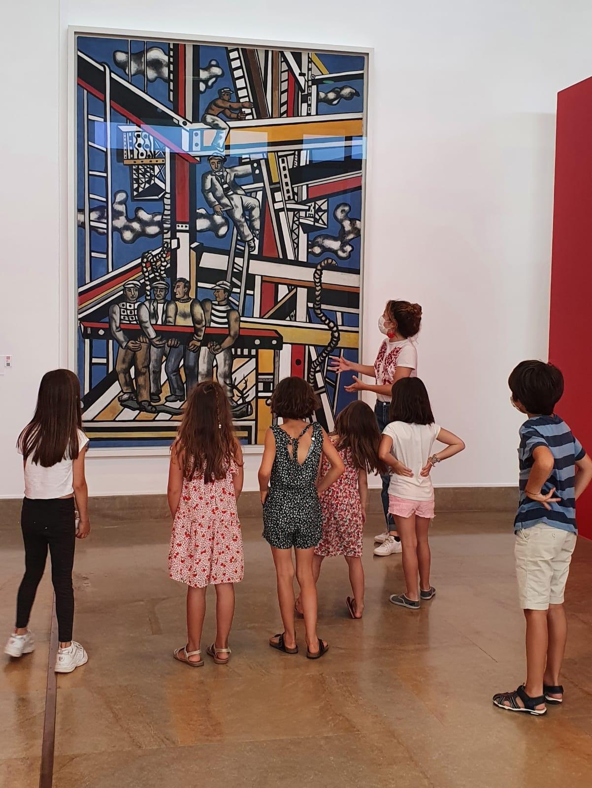 Les Constructeurs (définitif), 1950, huile sur toile, 300 x 228 cm. Musée national Fernand Léger, donation Nadia Léger et Georges Bauquier, Biot. Photo : © DR / musées nationaux du XXe siècle des Alpes-Maritimes © ADAGP, Paris, 2022. Image