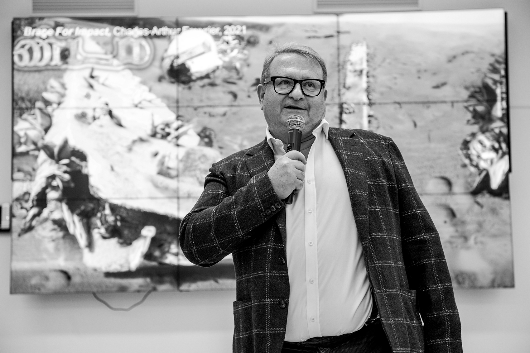 © François Moura A gauche : Didier Amphoux, président de Mécènes du Sud Aix-Marseille 2020-2022. Soirée des lauréats 2022, Siège de Pernod Ricard France, novembre 2022. Image