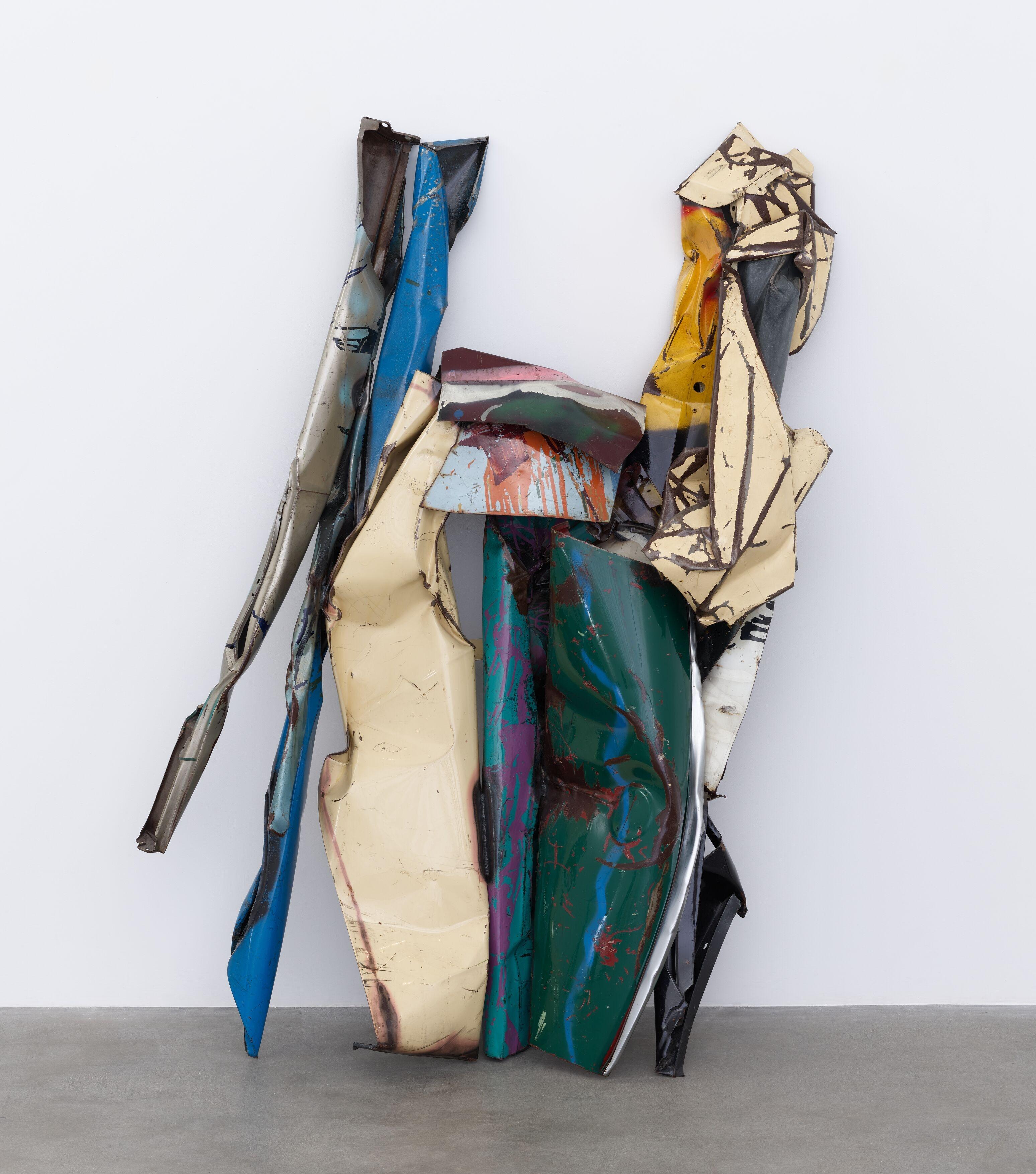 John Chamberlain, Dhuha Ditty, 1983, Painted and chromium-plated steel, 181.6 x 129.5 x 47 cm / 71 1/2 x 51 x 18 1/2 in. Photo: Thomas Barratt. Image