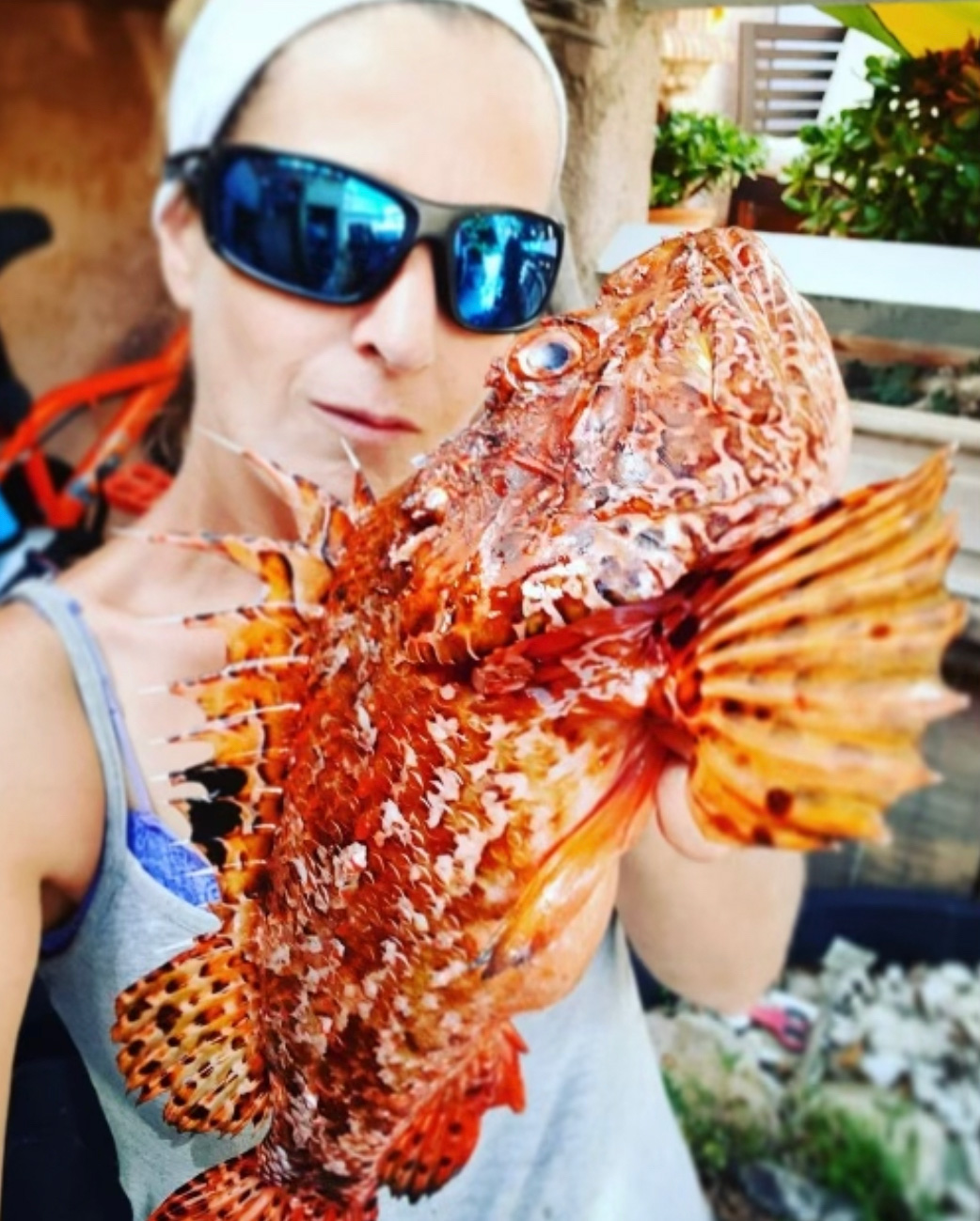 Kim Boscolo, pêcheuse à Marseille. Image