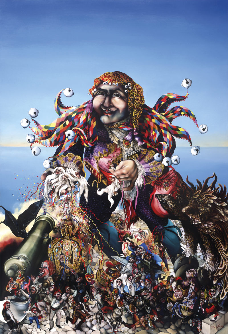 Martine Doytier, « Carnaval », 1980, huile sur toile, 176 x 120 cm. Collection Étienne et Jean-Francis Cordone, Nice. © DR Image