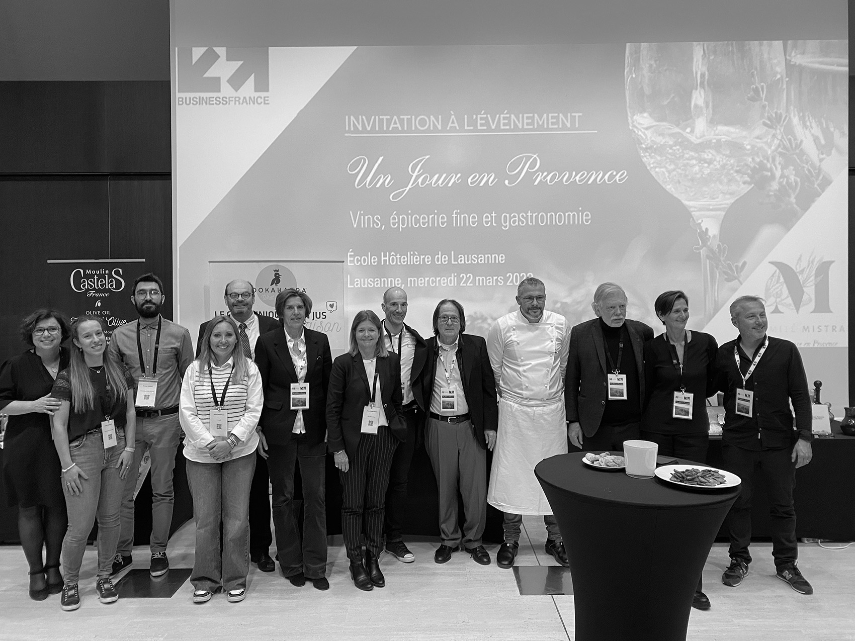 Les membres du Comité Mistral à l’école hôtelière de Lausanne en mars 2023. Image