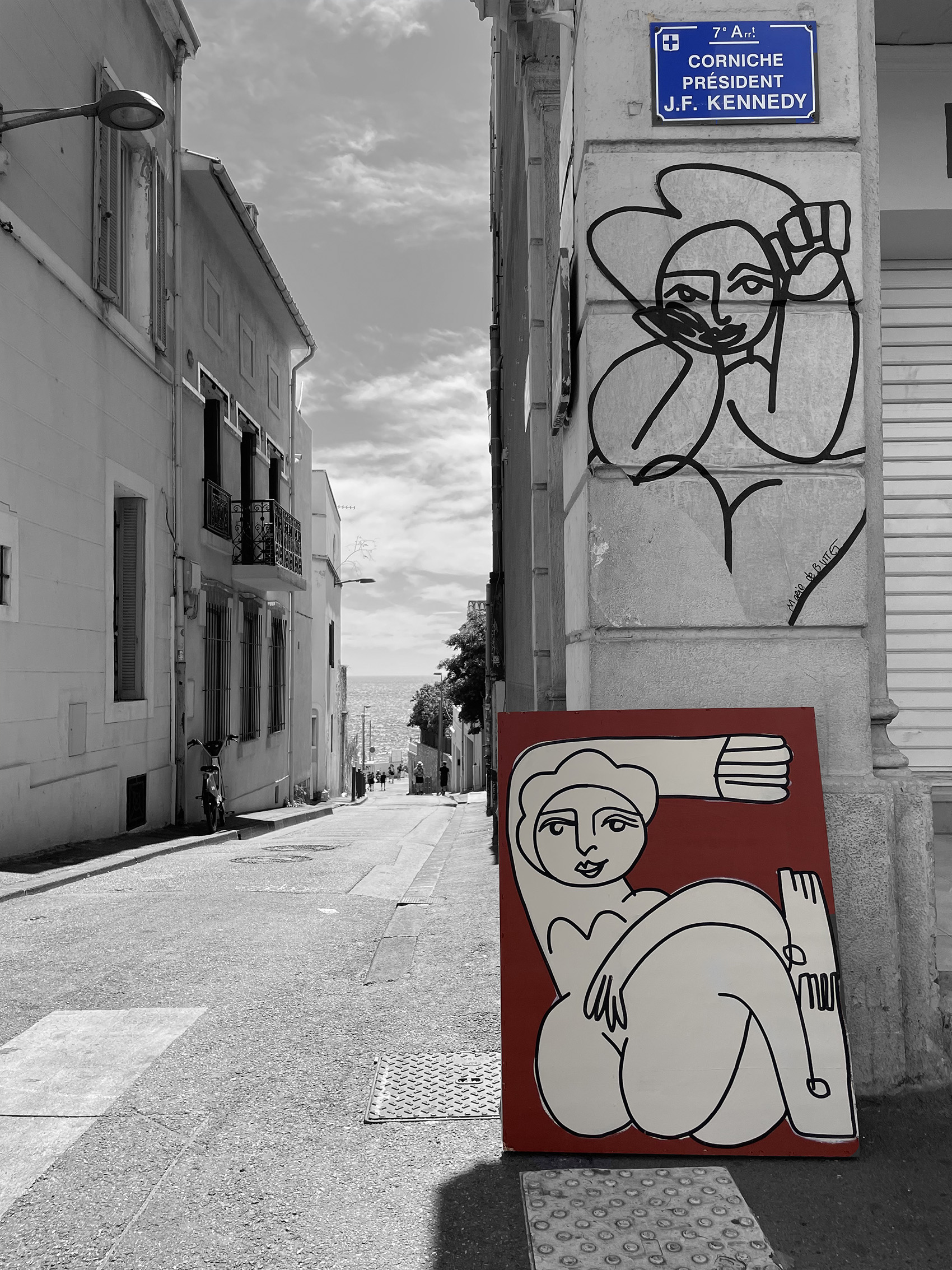 Au détour d’une rue, les jeux d’encre et de peinture acryliques de l’artiste buissonnière... Image