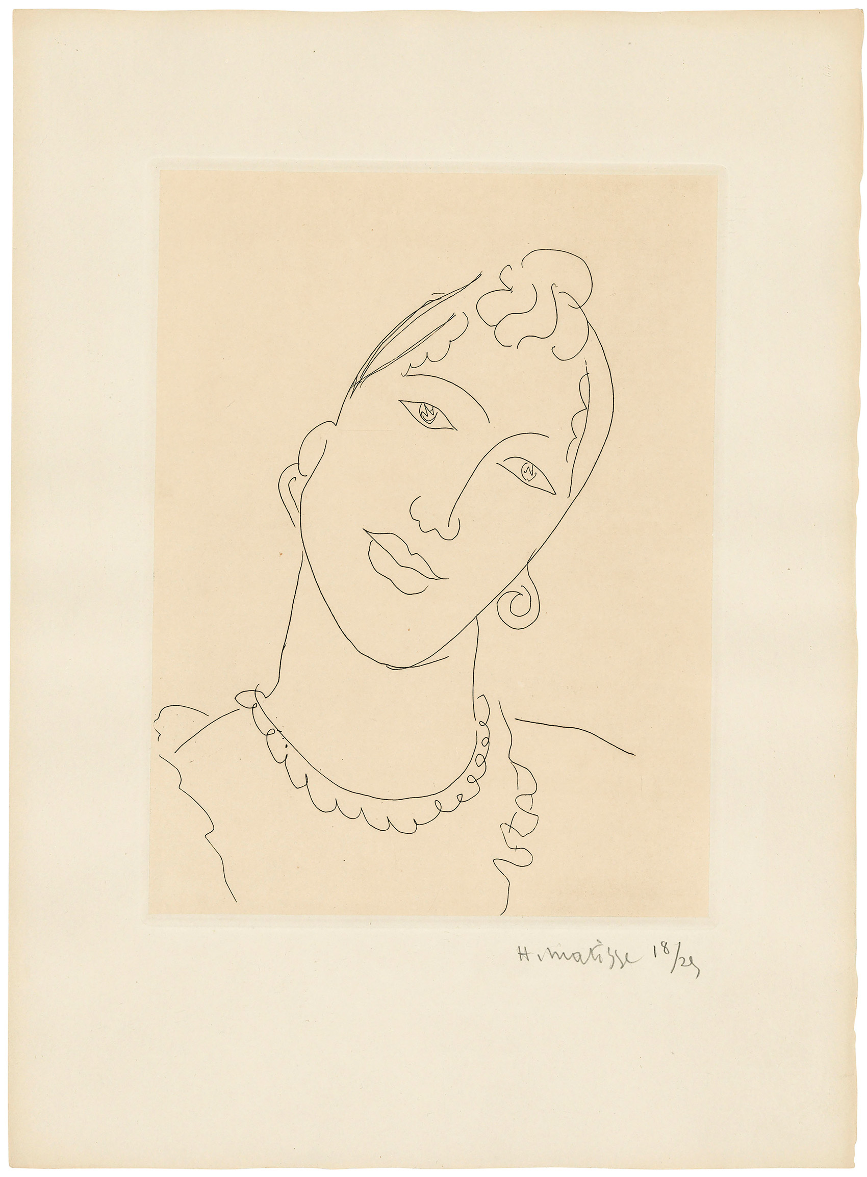 Henri Matisse, La Martiniquaise, eau-forte, 1947 Image