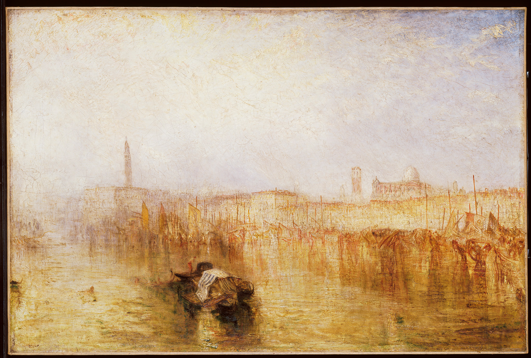 Joseph Mallord William Turner, Quai de Venise, palais des Doges, exposé en 1844. Huile sur toile. Image