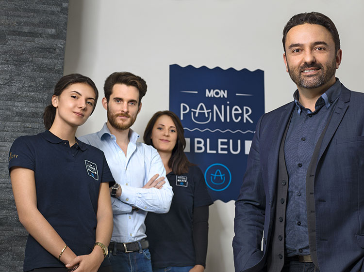 Panier bleu