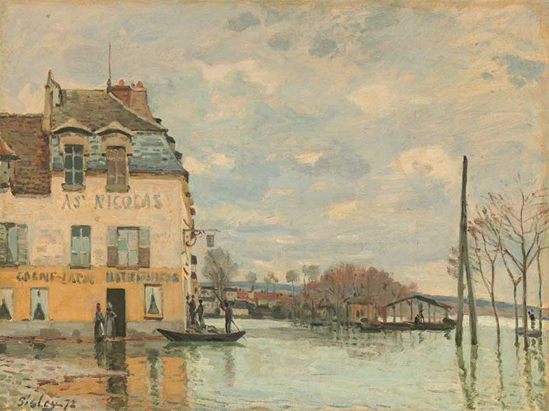 sisley l inondation a port marly national gallery of art washington