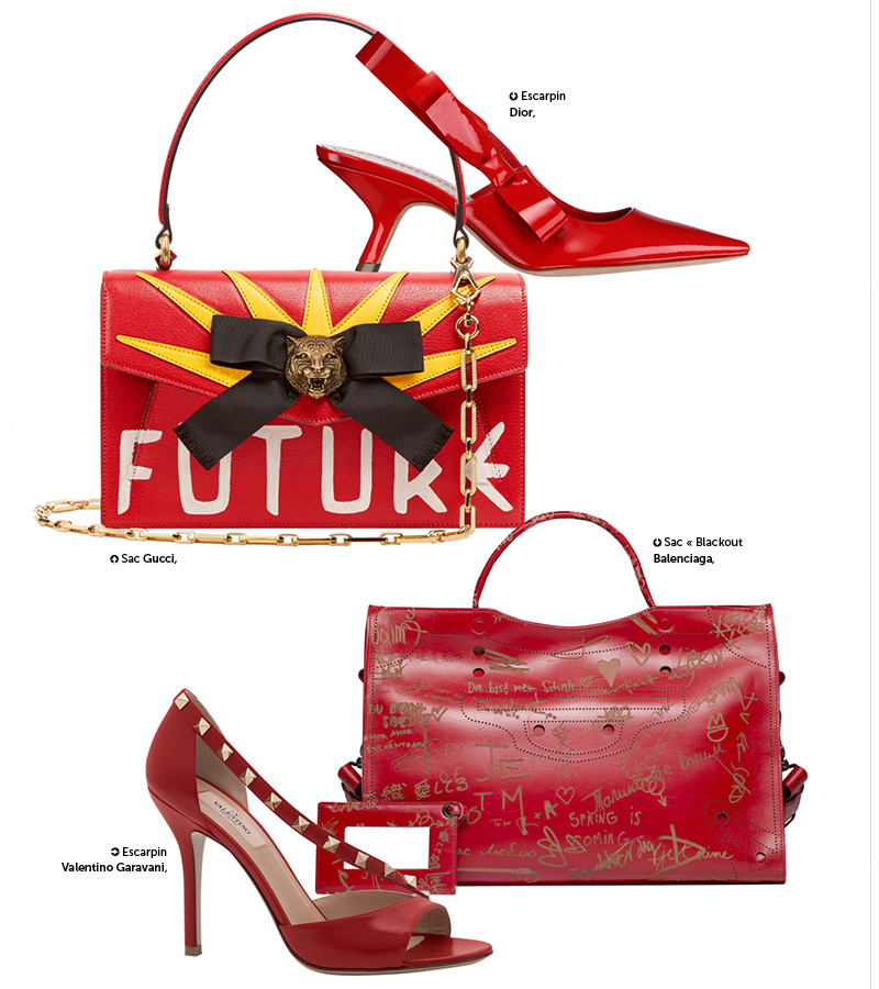 trendy mode femme rouge