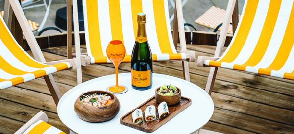 Le lounge Veuve Clicquot à l’Hôtel Hermitage