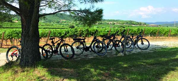 La balade à vélo à Figuière
