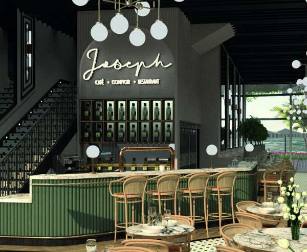 Découvrez l’atmosphère feutrée et festive de la Brasserie Joseph à Cap 3000 le temps d’une soirée