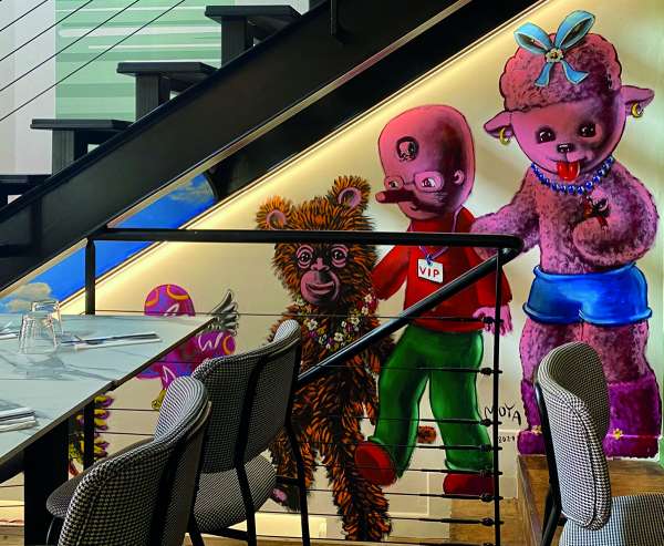 Découvrez avec vos enfants l’espace de jeu du restaurant Félix Faure, qui invite à rêver dans des univers colorés